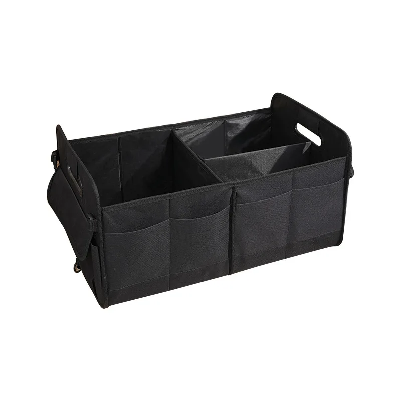 

Large Capacity Car Trunk Organizer - Waterproof Oxford Storage Box for Camping/Travel | Foldable Design with Multiple Pockets