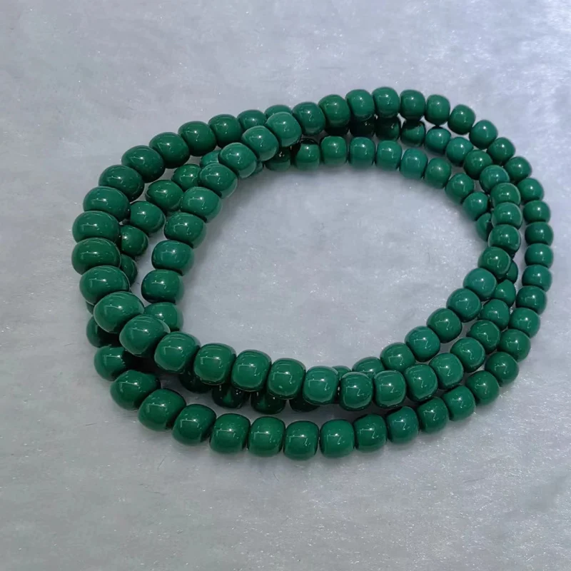 

MgAl2O4 Old Style Bead Net Flower Bracelet Turquoise Loose Bodhi Root Buddha Beads Long Chain