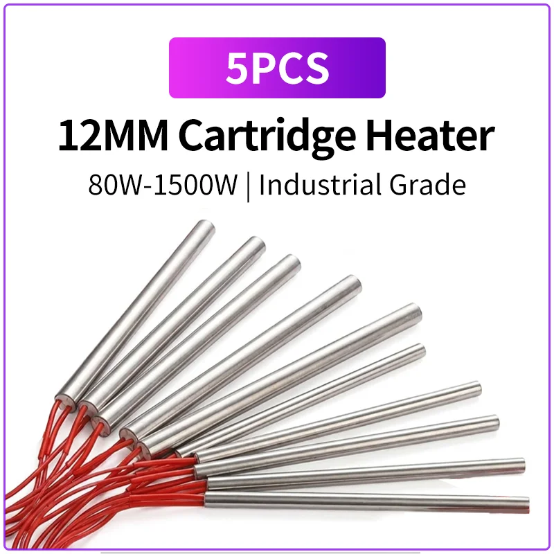 5pcs-12mm-cartridge-heater-80w-1500w-single-head-heating-tube-dry-heating-element-220v-380v-mold-heater-industrial-heating-rod