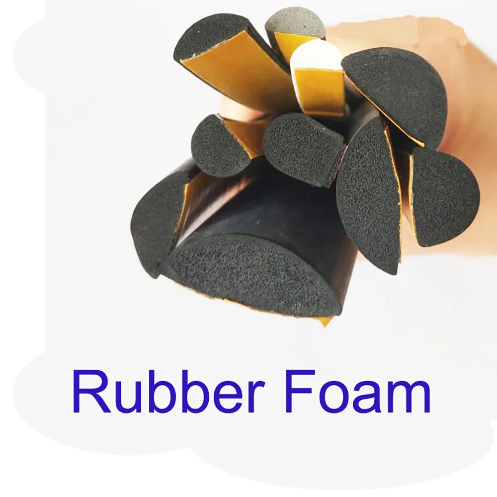 1-5M EPDM Noise Insulation Triangular Window Sealed Car Foam Rubber Seal Strip Self Adhesive Sponge Window Edge Seal Trim Cover