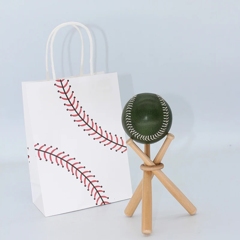مخصص المطرزة البيسبول اليدوية تذكارية الجلود الحبوب الخضراء 9 "مدرب الكرة الصلبة التخرج استحمام الطفل هدية تحصيل الكرة