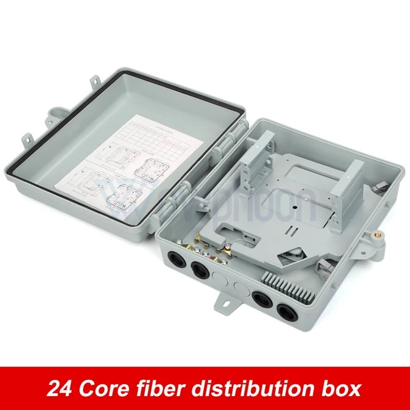 Imagem -02 - Caixa de Distribuição de Fibra Óptica Caixa de Fibra Óptica Terminal Caixa de Ftth Personalizado ao ar Livre 24 Núcleo 1:16 Nap Odp Fdb