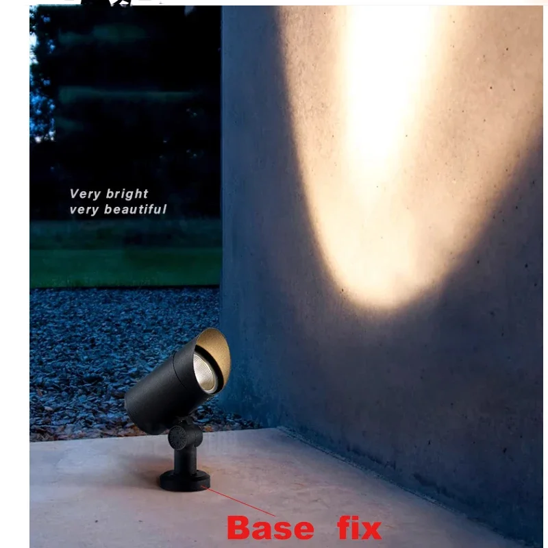 DC24v DC12v 220v15W COB LED مصابيح حديقة في الهواء الطلق سبايك مصباح حديقة إضاءة مقاومة للماء مصباح ليد حديقة مسار الأضواء مصباح #3