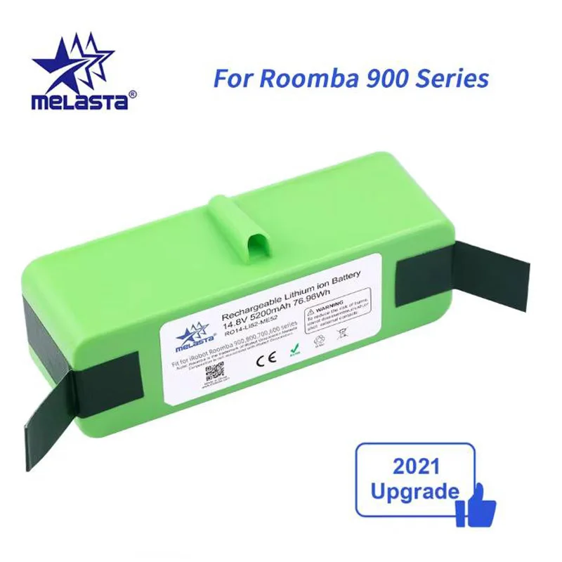 14.8V 5.2Ah بطارية ليثيوم أيون ل iRobot Roomba 900 Series 980 985 981 960 961 964 966 970 895 896 886 871 760 776 696 691 671 616