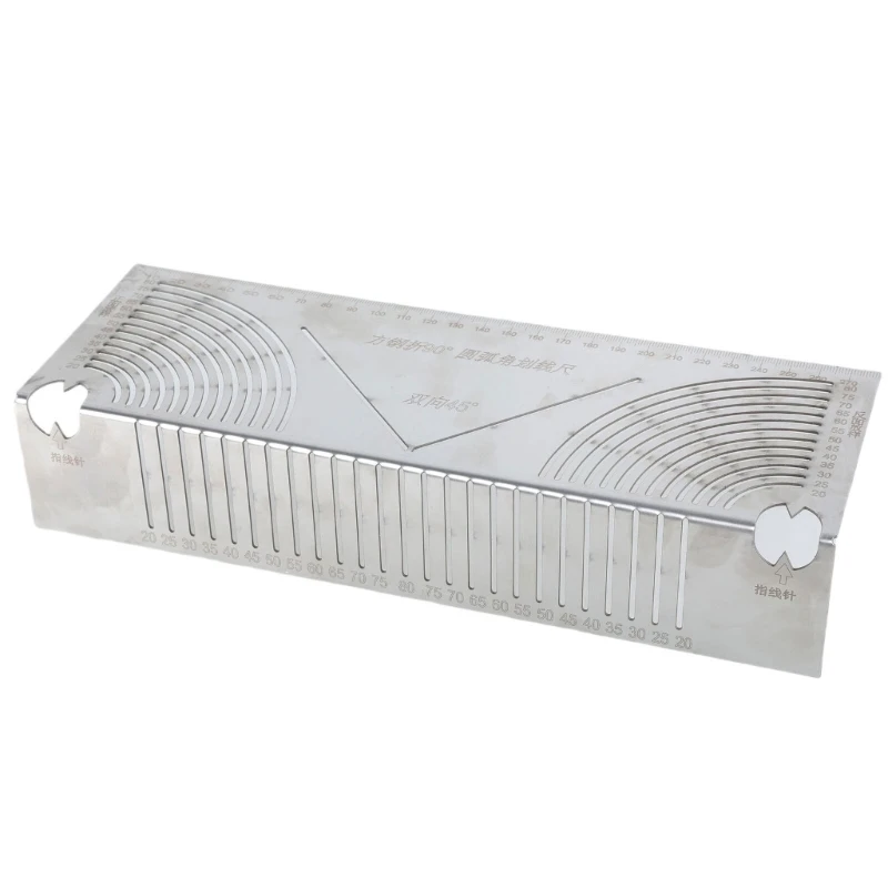 Corner Drawing Ruler Folding Right Angles Drawing Tool Round Corners Line Drawer