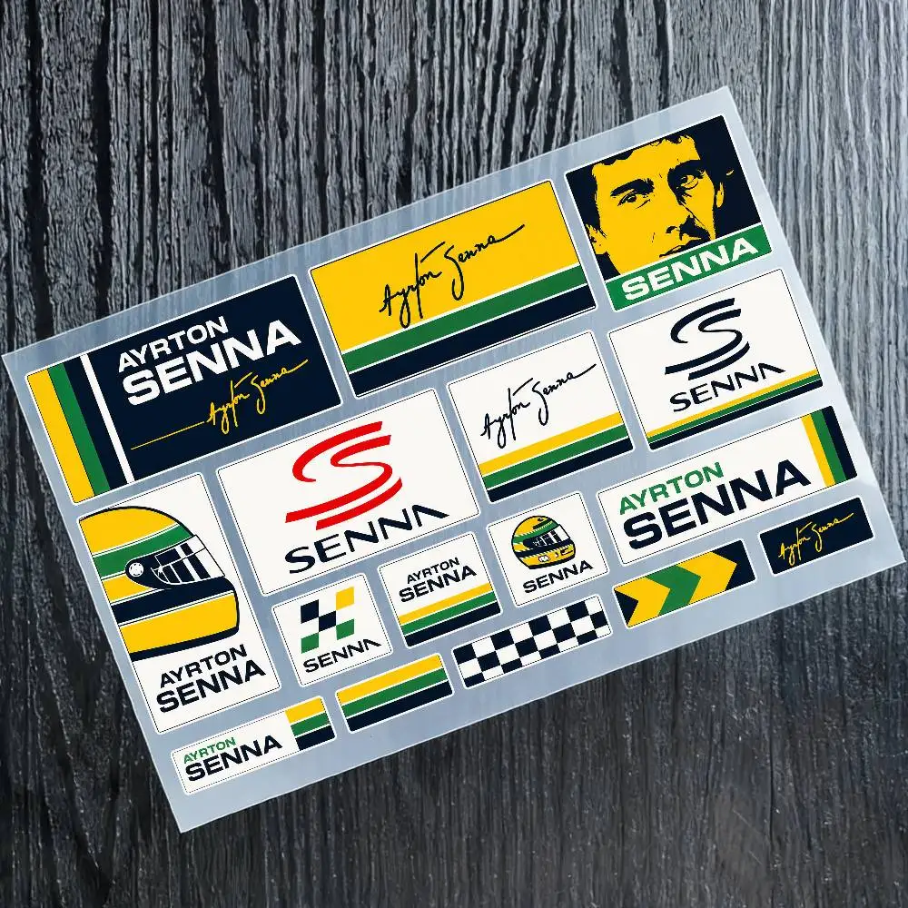 A-Ayrton S-Senna Stickers Auto Body Bumper Windows Motorcycle Laptop Walls Vinyl Decal Car Tuning Accessories