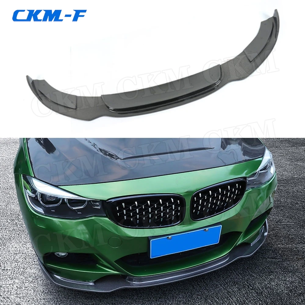 

Carbon Fiber Front Lip Spoiler for BMW 3 Series GT F34 M Sport 2014 - 2018 Front Extension Chin Protector Car Styling