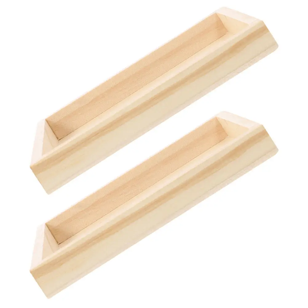 

2Pcs Wooden Puzzle Base Trays Square Stackable Puzzle Sorting Storage Organizers for Blocks Craft Craft Trays Blocks Tray