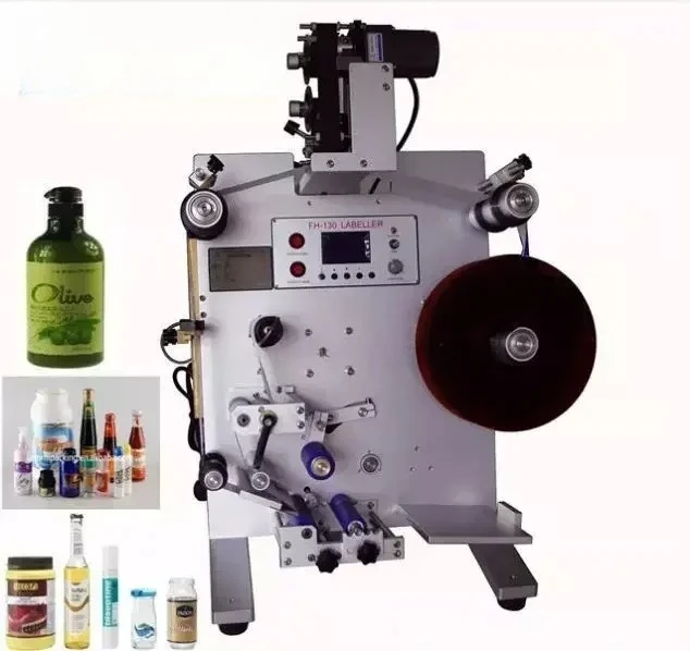 

SL-130 Вертикальная этикетировочная машина для круглых бутылок, этикетировочная машина для клейких наклеек для круглых бутылок