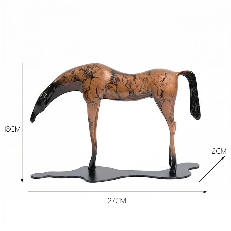 Nordic Abstract Thousand Mile Horse Resin Statue Decoration Home Room Table Sculpture Ornaments Office Desk Figurine Accessories