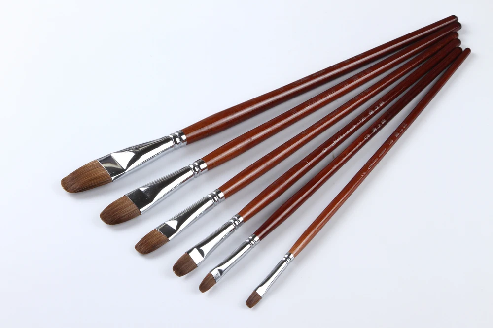 Professional 6 Pcs/set Arts And Crafts Brush Suit For Gouache,watercolors,acrylics,oils With Cheap Wholesale &retail Price