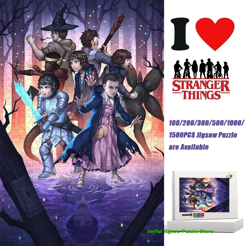 

Пазл «Очень странные дела» 108/200/300/500/1000/1500 элементов, игрушка для снятия стресса, идеальный подарок на день рождения, Рождество, украшение для дома