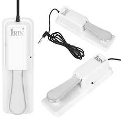 M MBAT-Piano Eletrônico Sustain Damper Pedal, Teclado ABS Branco, Pedal MIDI, Acessórios para Instrumentos Musicais