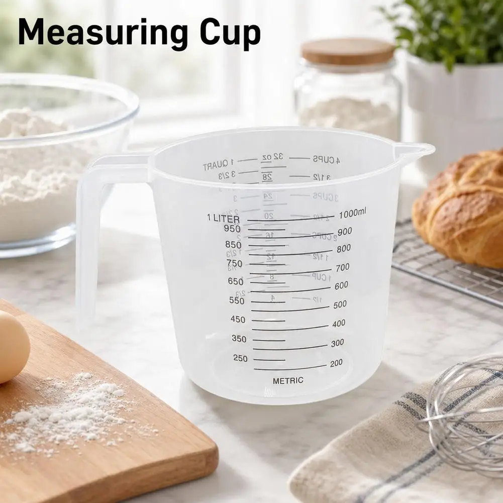 Cup Marking Clear Plastic Measuring Cup With Spout With Handles Plastic Mug Graduated Measuring Cups Recipe Ingredient