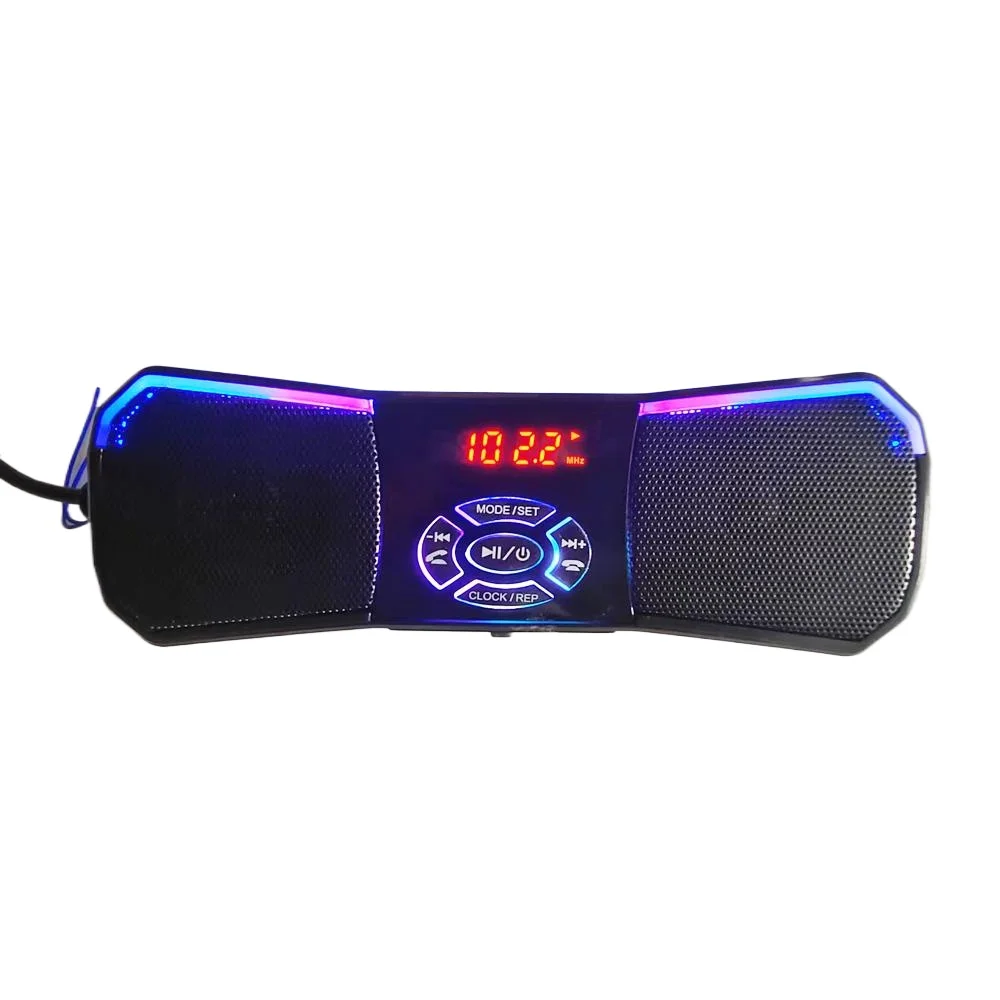 

Motorcycle 22mm faucet handle colorful light waterproof Bluetooth MP3/FM support USB/TF/AUX audio player