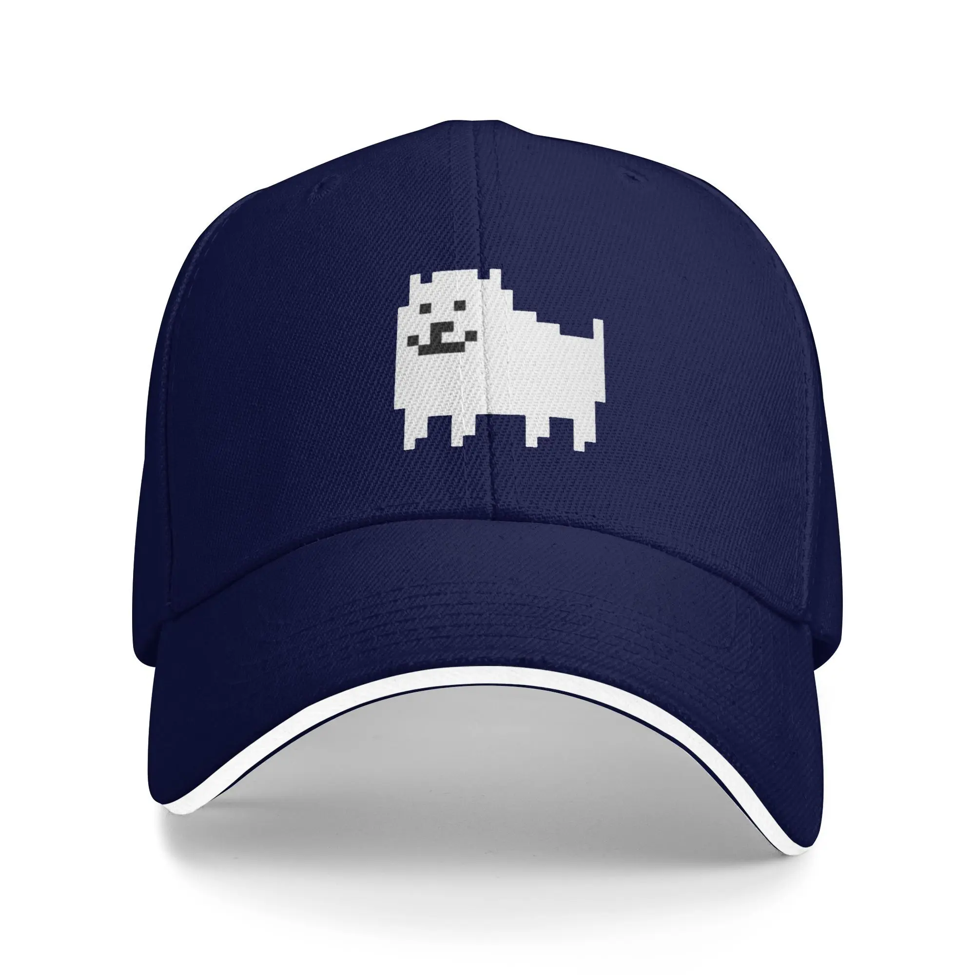 

Undertale Annoying Dog Кепка Модные повседневные бейсболки Регулируемая шляпа Хип-хоп Летние бейсболки унисекс Настраиваемые