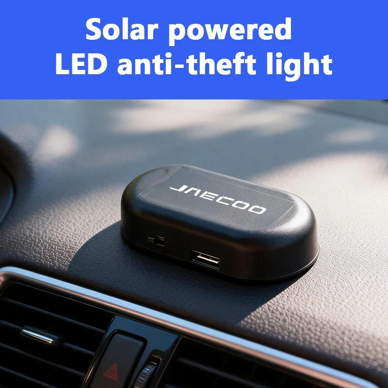 Wireless Solar Simulated Dummy Anti-theft Alarm Light For JAECOO J7 J8 PHEV Omoda C9 Fake Security LED Warning Lamp