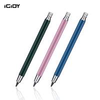 5.6mm Automatic Pencil for Sketching Hand-drawn Engineering Drawing, Metal Rod with Mechanical Clutch Built-in Pencil Sharpener