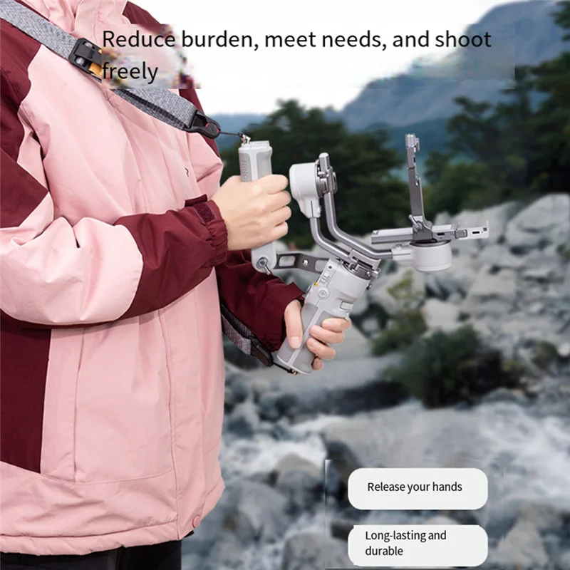 A52T Anti-Shake Handheld Gimbal For DJI RS4 Mini Stabilizer SLR Camera Decompression Strap Rope