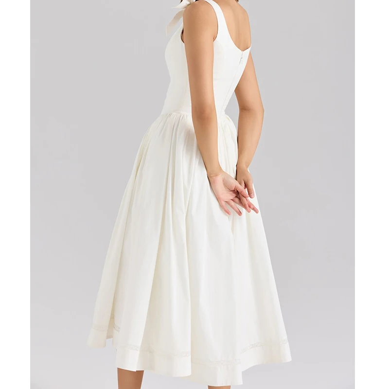 elegant beach dresses for weddings O Neck Long Sleeve Luxury Sequin Feather Midi Dress Elegant White Sequ –  Bartolini main image 1