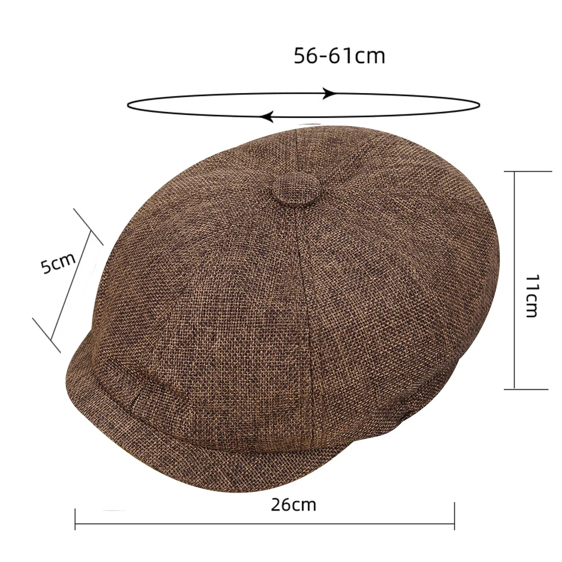 Winter Caps Men Women Berets Hat Classic Plaid Stripe Beret Cotton Flat Cap British Painter Herringbone Hat 56-60cm