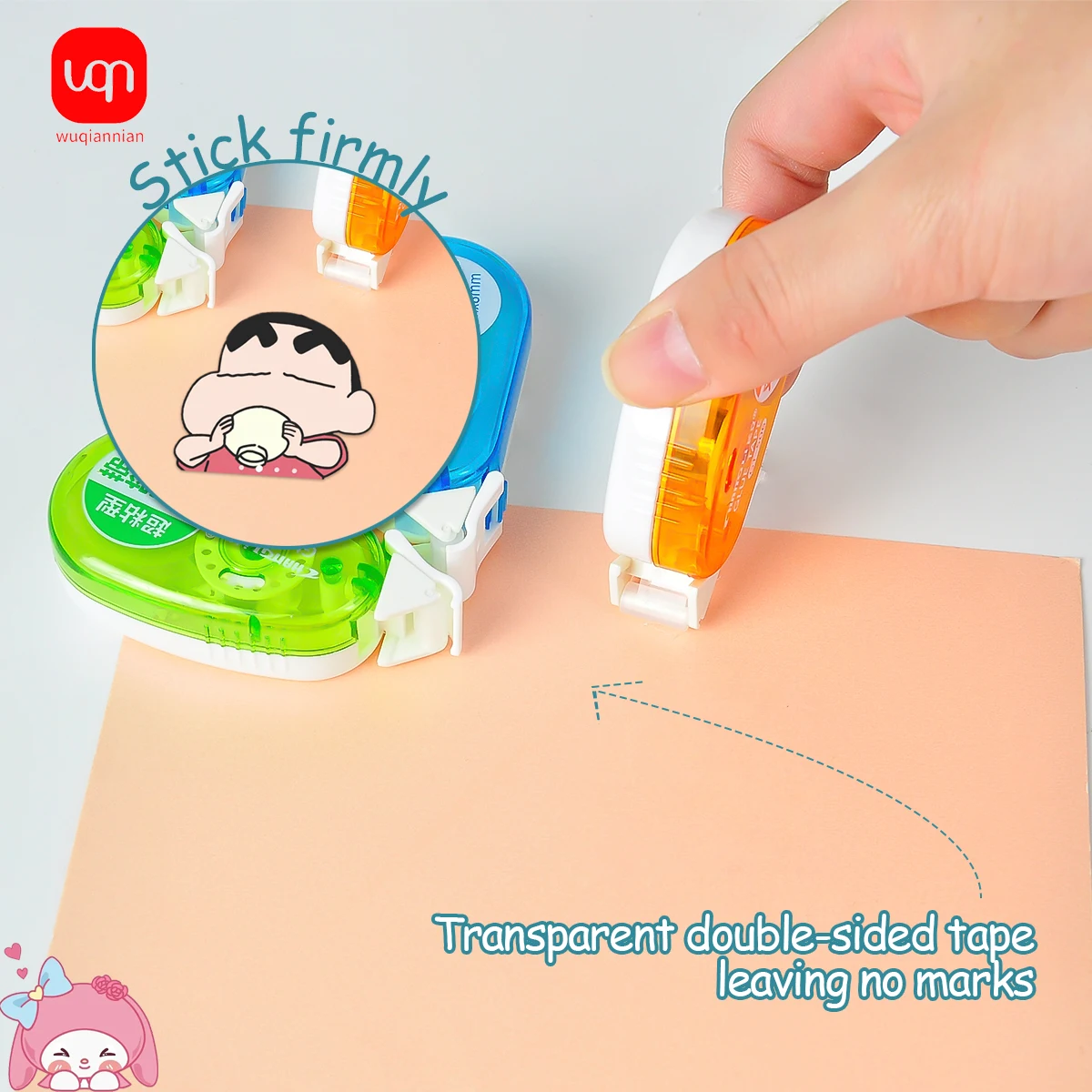 WQN-2pcs Mini Double-Sided Adhesive For Scrapbooking School Supplies Roller High Quality Portable Adhesive