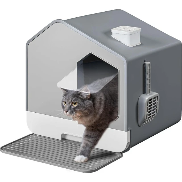 Odorless kitty litter box hotsell