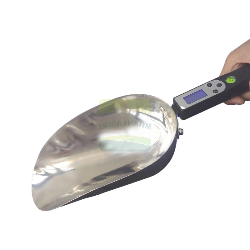 For New Stainless Steel Electronic Feed Shovel Precision for Livestock Farming Pig Use-Weighing Shovel 6-Month Warranty