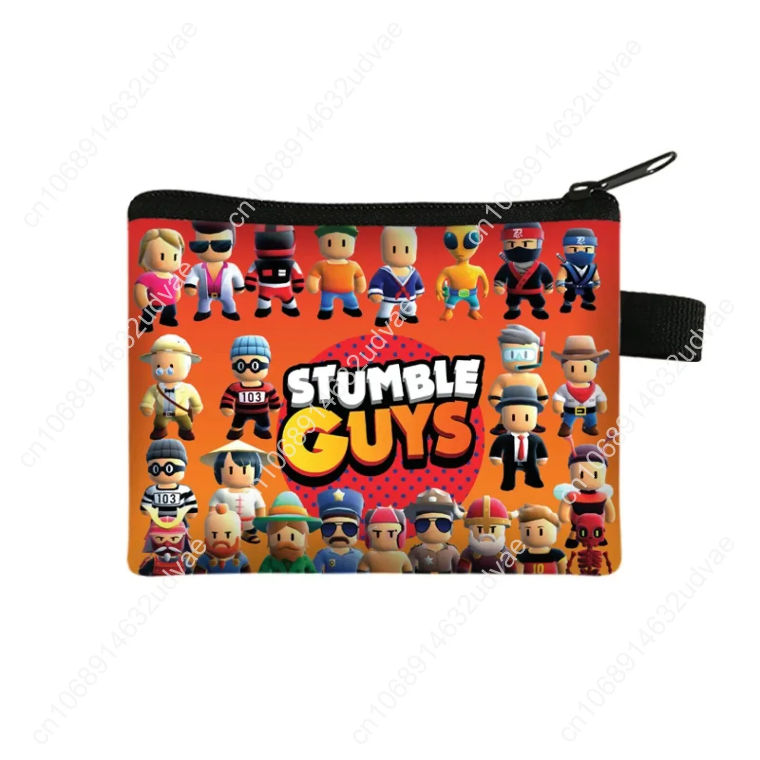 新しいスタンブルガイ子供の小銭入れ学生ポータブル漫画小さな財布コインキーポリエステル収納袋子供のおもちゃのギフト