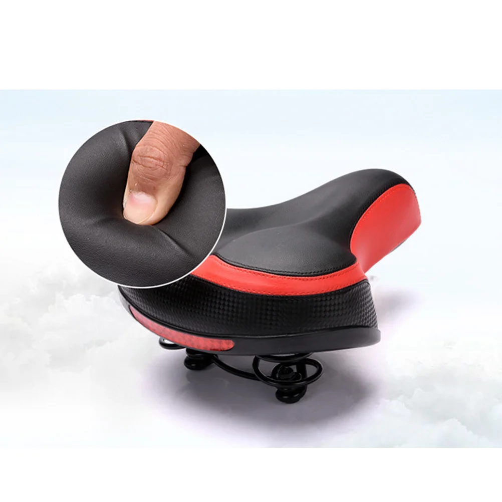 

Thickened Wide Pad Bike Saddle Spring Steel Double Spring Base Mountain Bicycle Seat for Cycling Sports Comfortable Lightweight