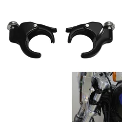 49mm Detachable Windshield Clamp For Harley Fat Bob FXDF Street Bob FXBB 2018 XL1200X 2016 VRSCB 2005 VRSCAW 2009 07 Motorcycle