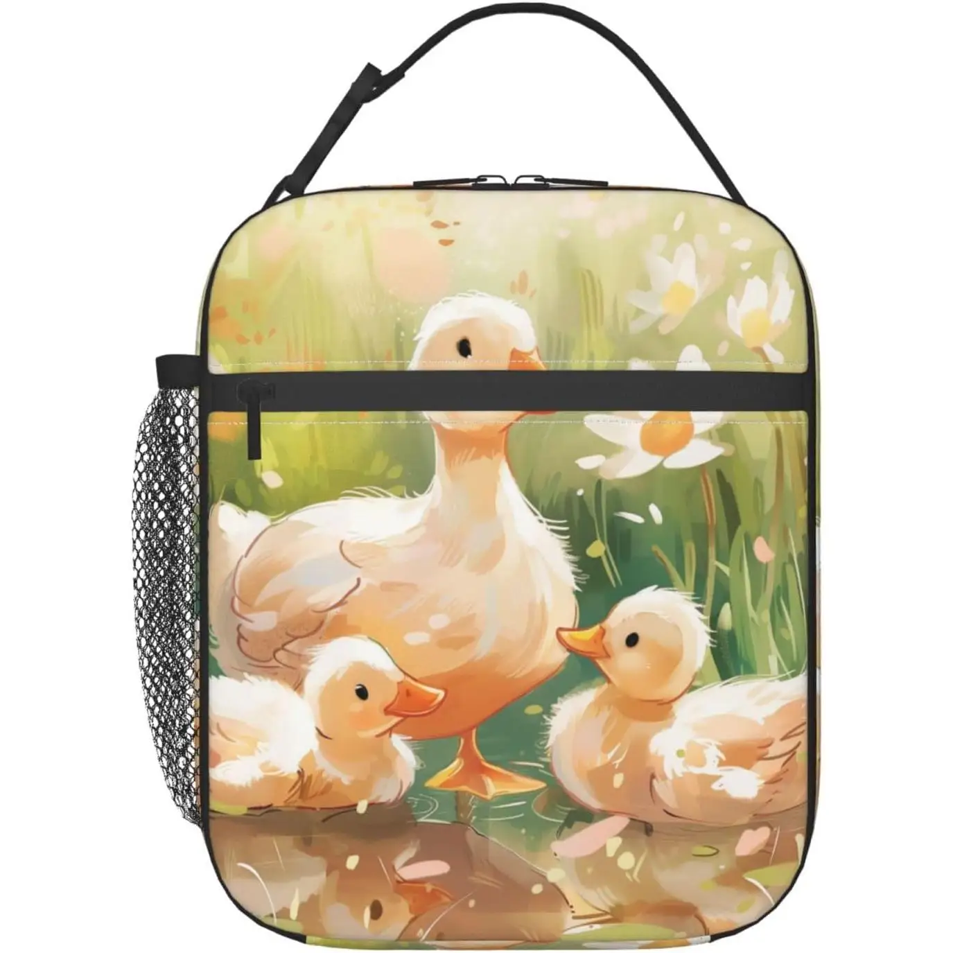 

Изолированная сумка для обеда с уткой для женщин и мужчин, сумка для обеда с уткой для работы, пикника, путешествий, пешего туризма, пляжа или рыбалки, полиэстеровая коробка для обеда с уткой