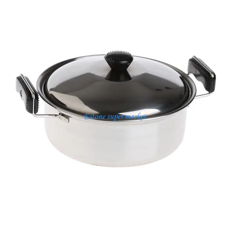 090B 20 pezzi pentole in acciaio inossidabile pentole pentole giocattolo in miniatura finta per giocare regalo per