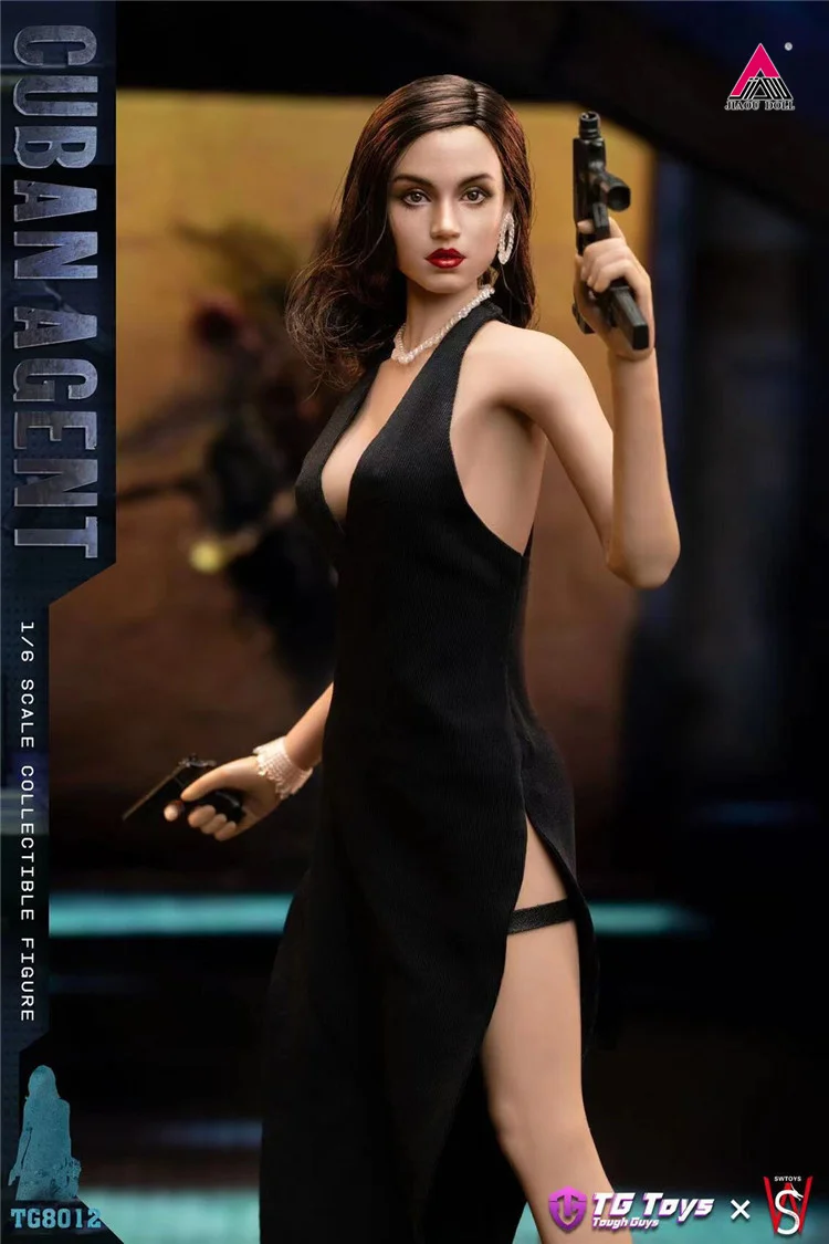 In Stock TGToys ×SWToys TG8012 1/6 Cuban Female Agent Action Figure 12'' Full Set Soldier Figurine Model Collectible Toy