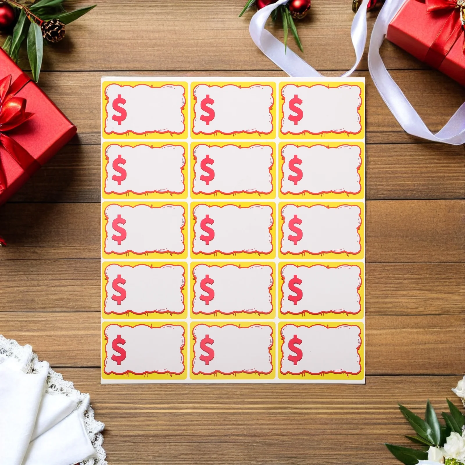 

600pcs Price Tags Stickers Cute Handwritten Removable Adhesive Retail Sale Signs For Store Supermarket Supplies