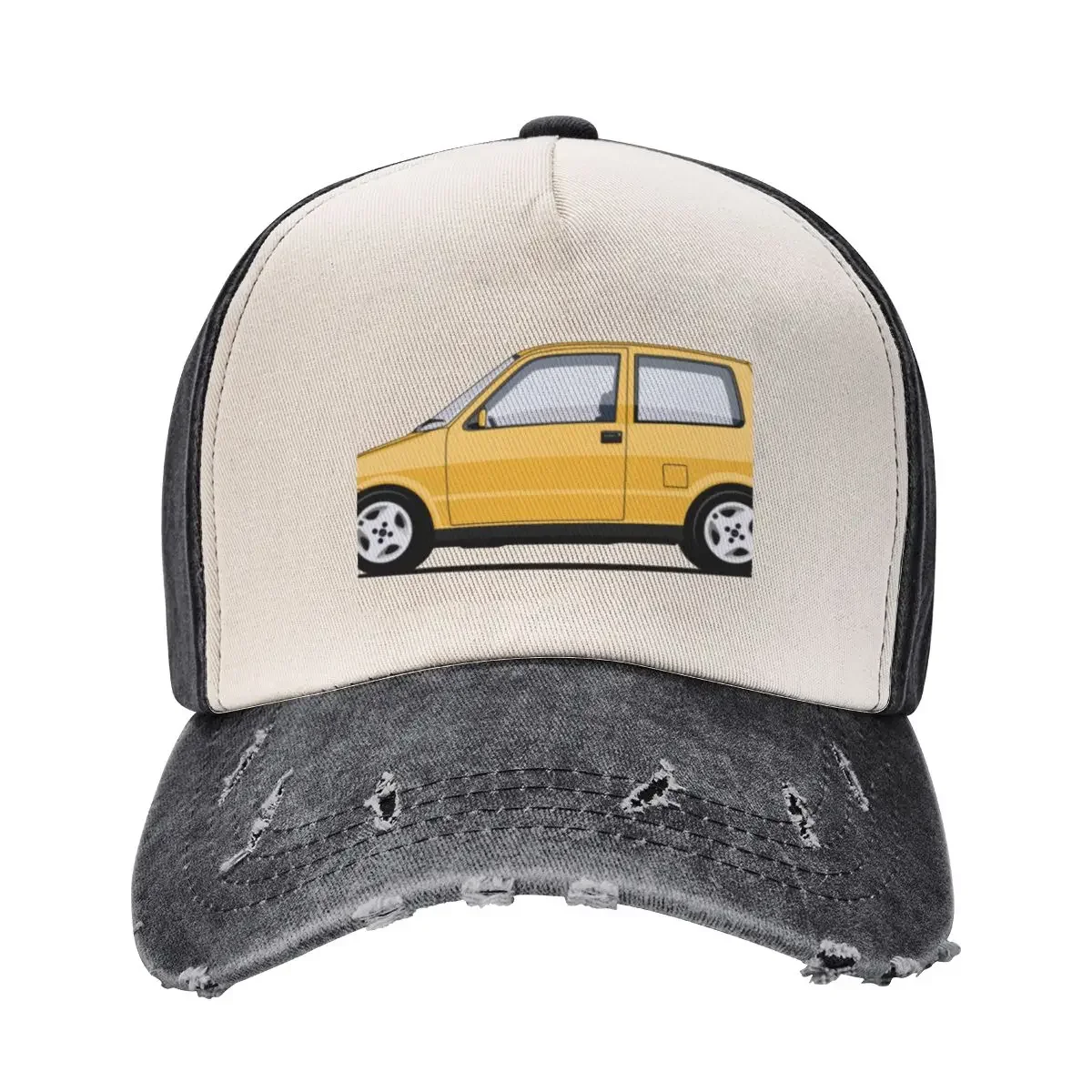 Fiat Cinquecento Sporting Broom Yellow edition Baseball Cap Christmas Hat Vintage hard hat Male Women's