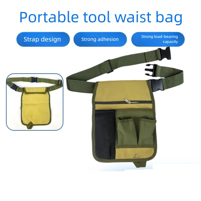 

Утолщенный набор садовых инструментов с несколькими карманами, портативный холщовый поясной пакет для электрика, деревообрабатывающее оборудование