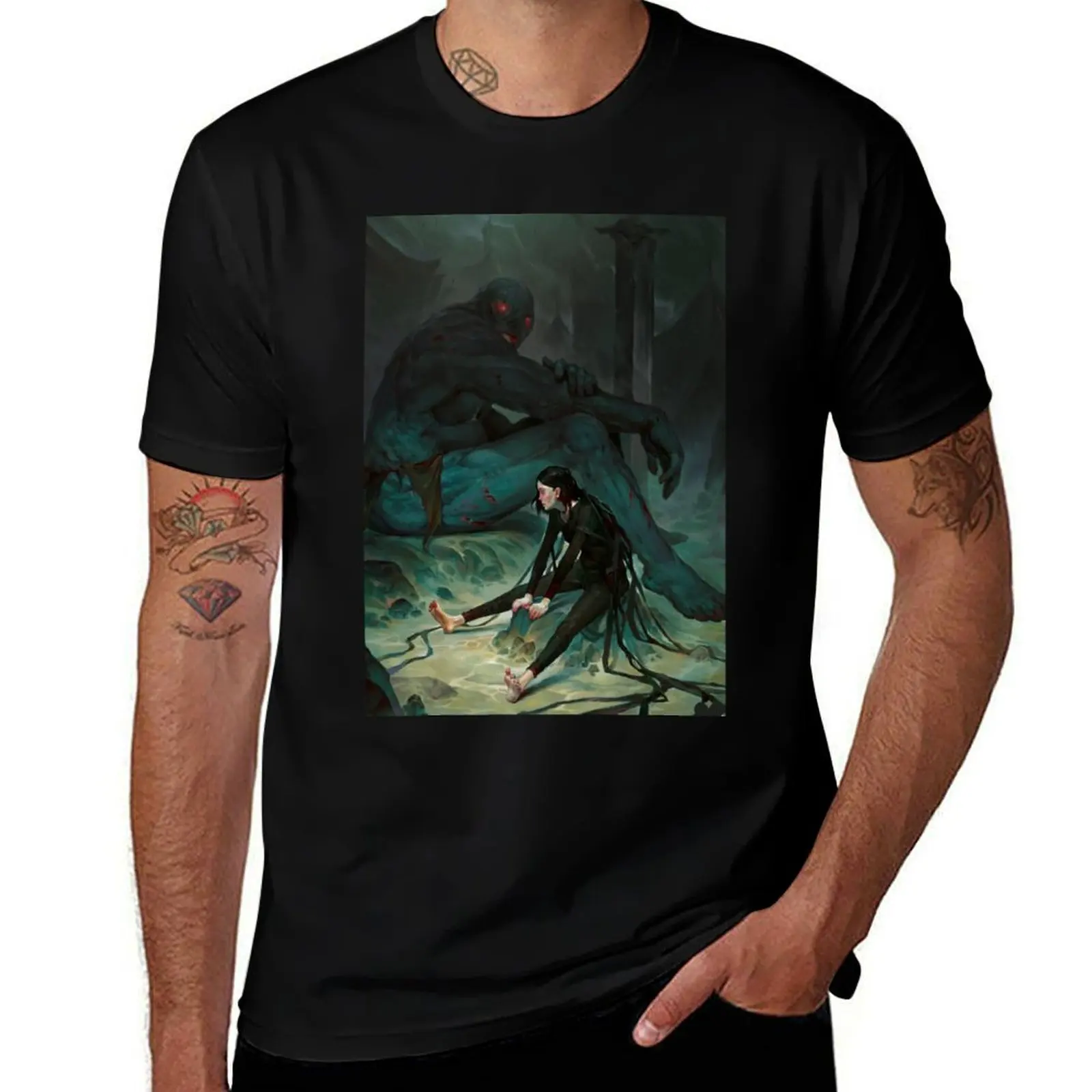 Mistborn: The Hero Of Ages New cover illustration for fantasy book. T-Shirt Plus Size Lightweight Tee Shirt T-Shirt