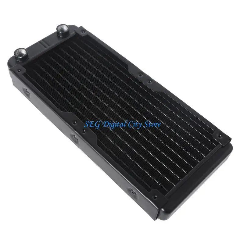 U75B Aluminum Water Cooling Radiator 10 Tubes Heat Exchanger CPU Heatsink Cooler Fast Heat Dissipation for PC Computer