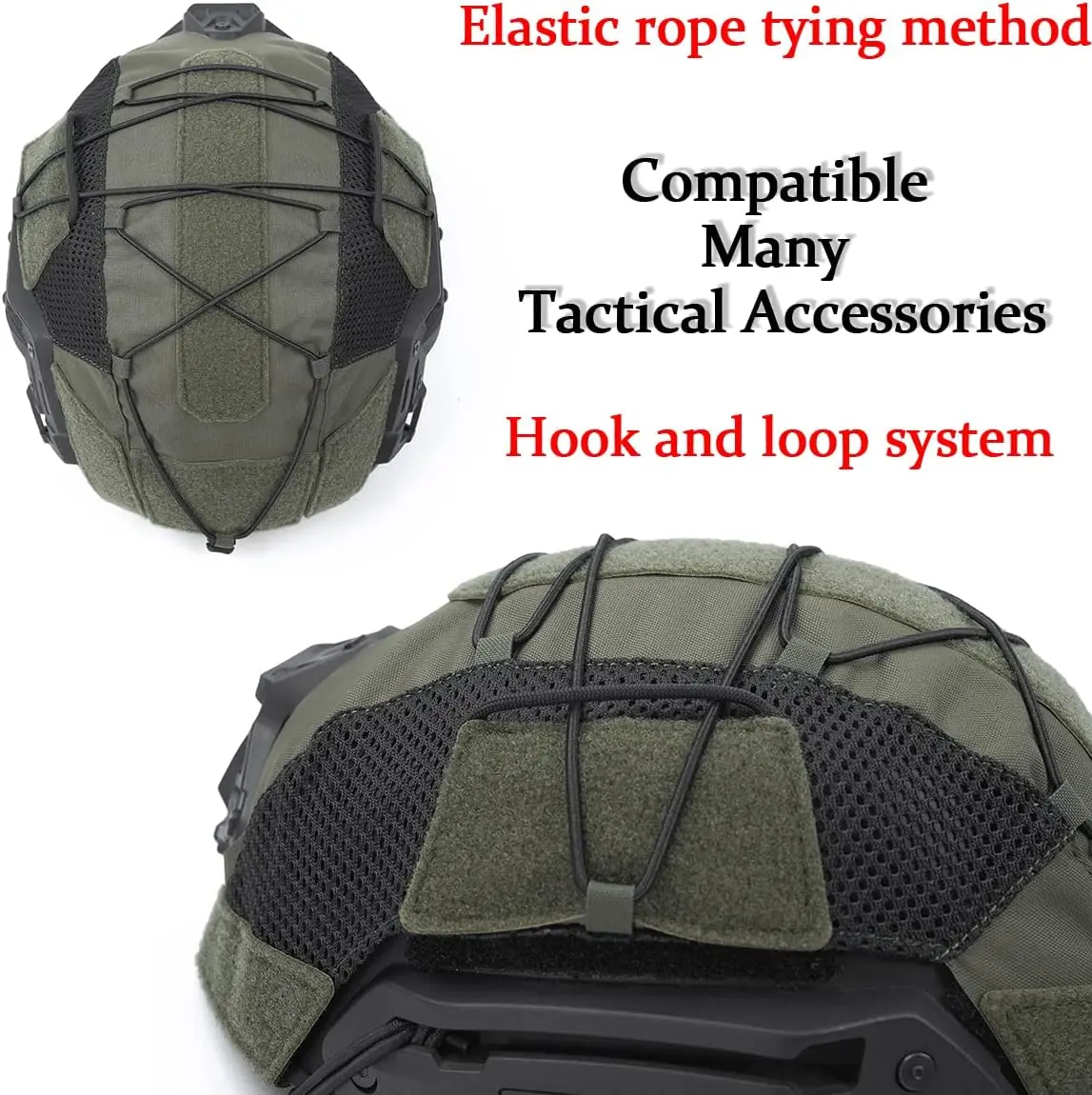 Tactical Hunting Helmet Cover for Wendy, Mesh Helmet Protective Cover, Camouflage Fabric Multicam Gear Accessories