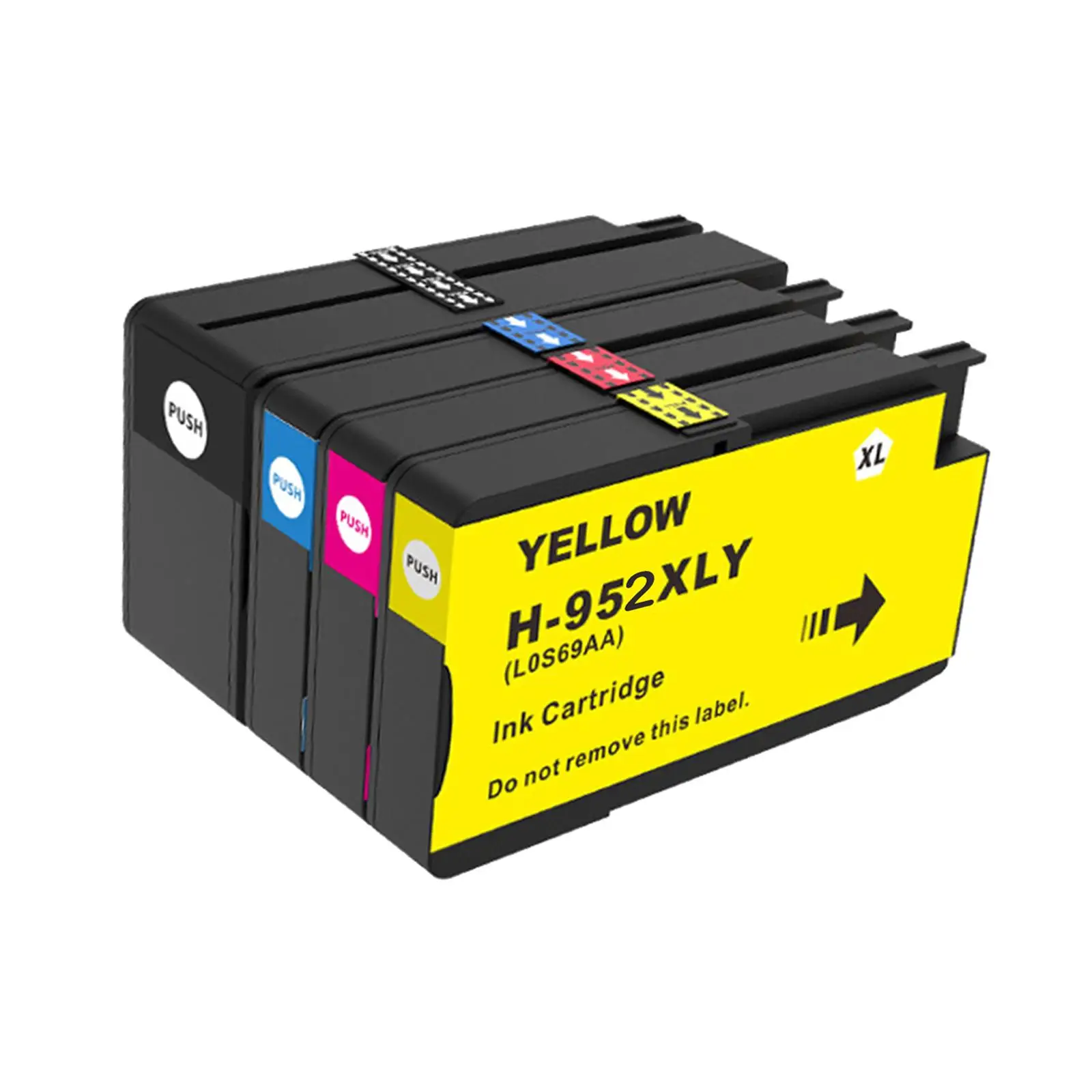 4Pcs Ink Envy 4510, 4520 Series Black/Tricolor Ink 1112, 2130, 3630 Series Professional BK 76ml CMY 28ml