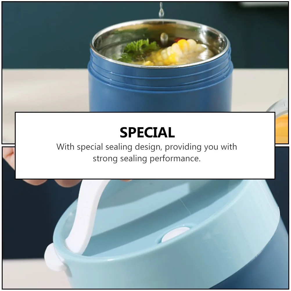 

1 Set Portable Breakfast Cup Leak-Proof Soup Container Thermal Insulation Food Jar For School Office Travel Lightweight Cereal