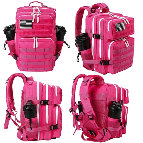 Imagen 2 del producto Mochila táctica LHI 25L para mujer, bolsa de gimnasio para atleta de Fitness, mochila pequeña de viaje para deportes al aire libre con portabotellas