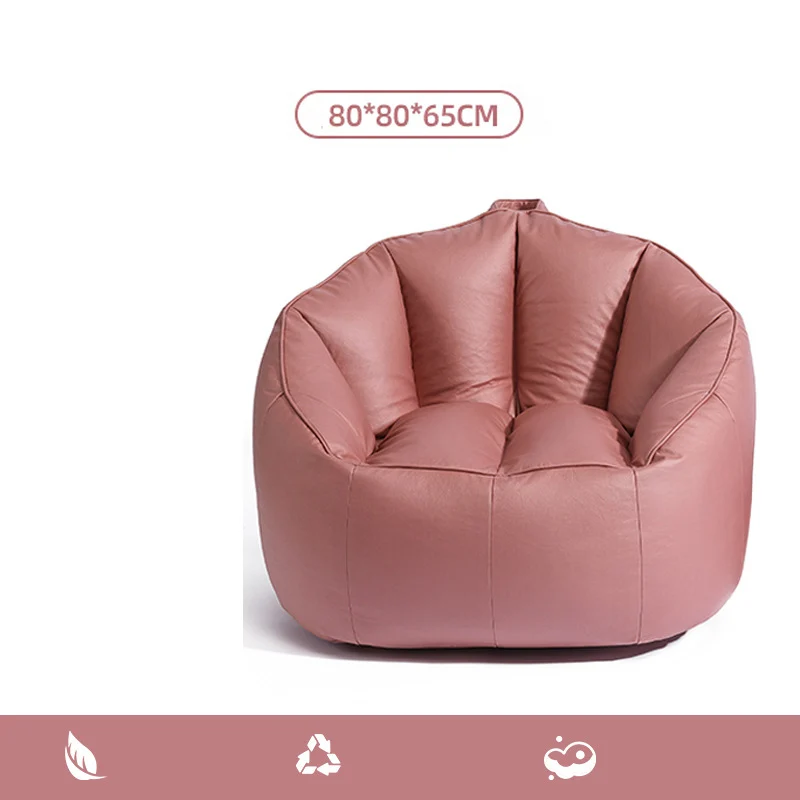 Large Bean Bag Cover Single Seat Sofa Cover High Back Lounger Beanbag Living Room Sofas Without Filler