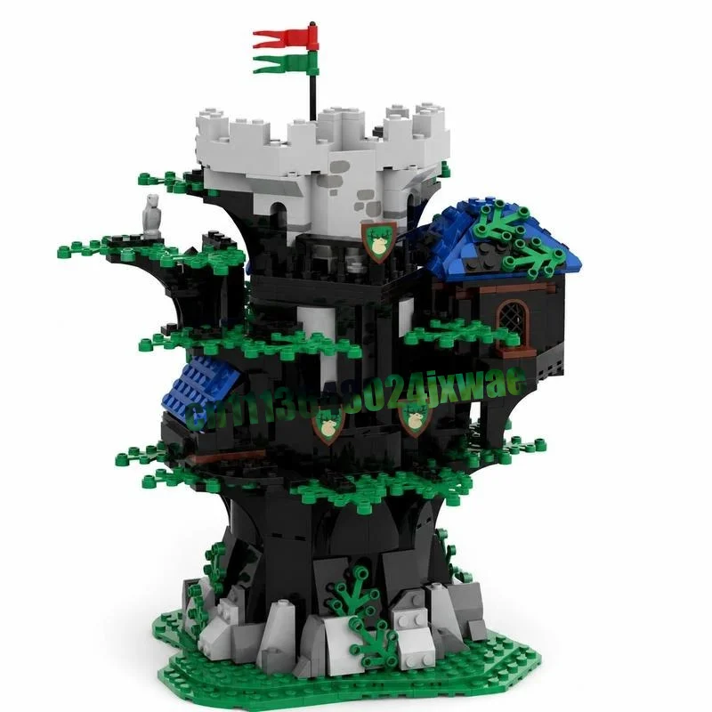 NEW 870PCS Tree Top Lodge Building Model Custom Puzzle Building Blocks DIY Creative Assembly Architecture Educational Toy Gift