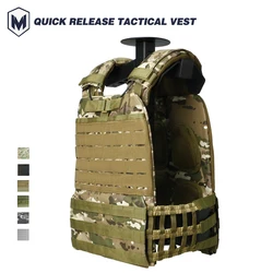 Molle Plate Carrier Vest Outdoor Tactical Vest Hunting Protective Adjustable CS Paintball Equipment Combat Vest