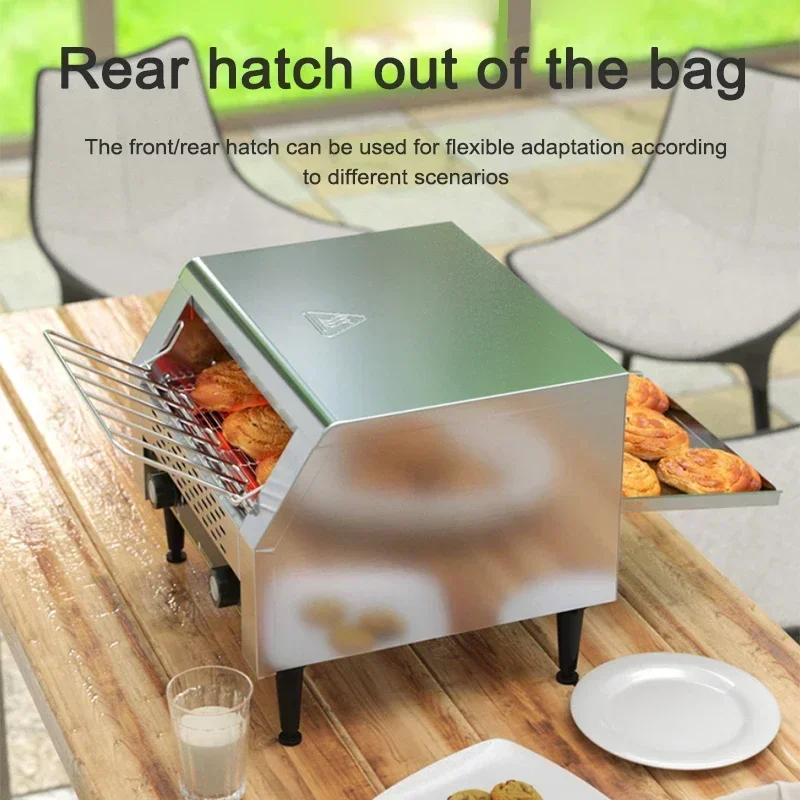 الأجهزة المنزلية سلسلة محمصة التجارية الزاحف محمصة مربع Charter التلقائي بالكامل فندق الإفطار محمصة