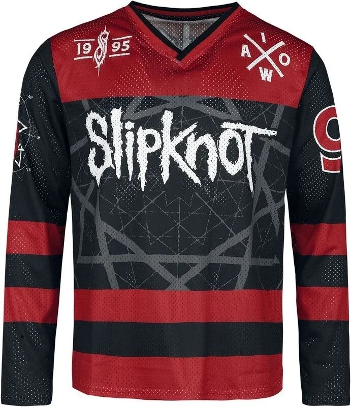 Slipknot DES MOINES #95 3D Hockey Jersey Men Women Sports Retro Long Sleeve T-shirt Breathable Quick-drying Top Fashion Clothing
