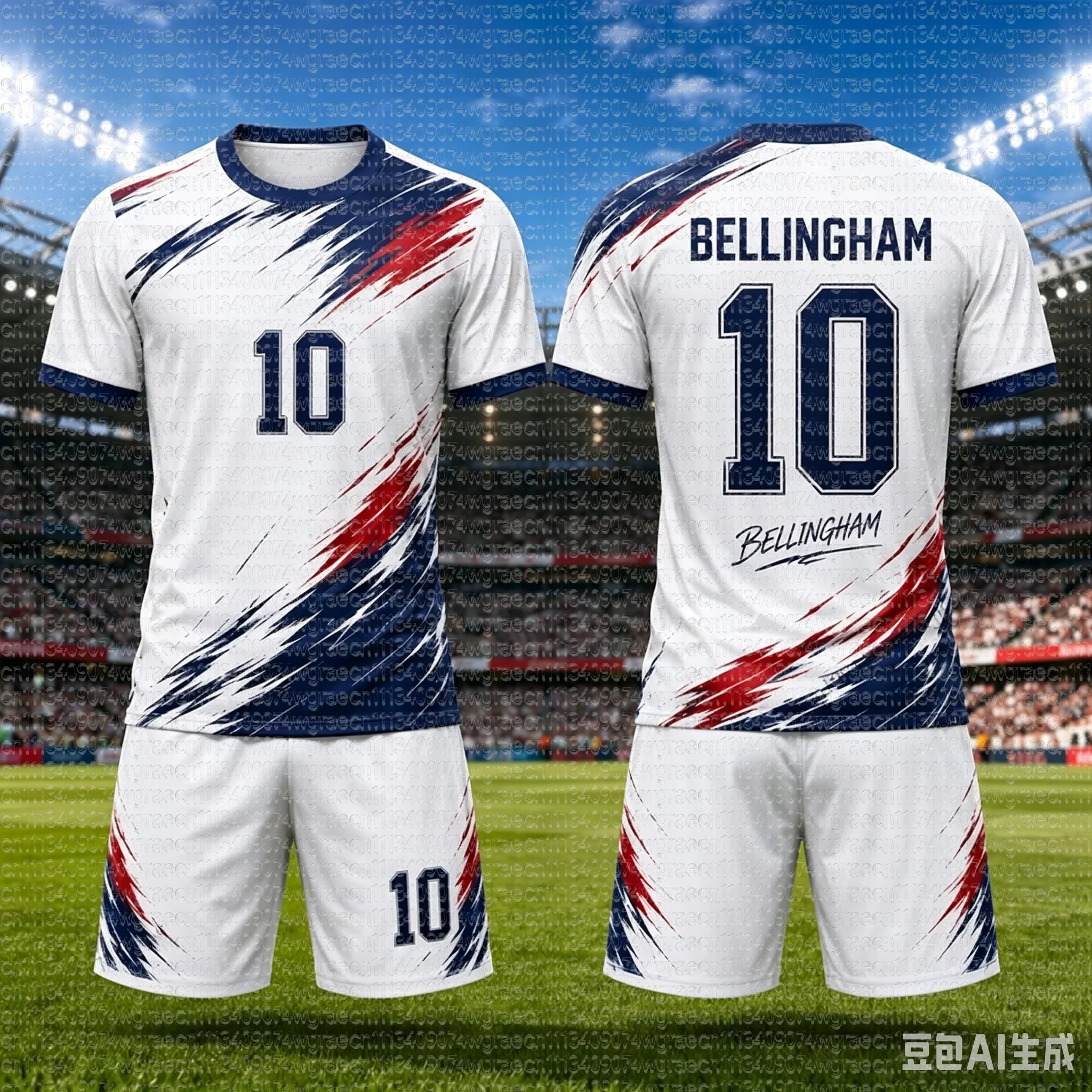 2026 Special Bellingham #10 Fan Football Jersey Tee Shorts Set Women Men England Fans Shirt and Shorts Summer Kids 2 Piece Set