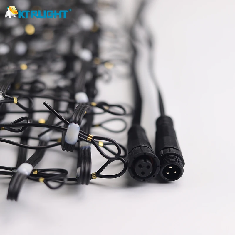 DC12V 5cm spacing addressable RGB intelligent bold LED pebble/seed flexible matrix grid screen 1M (20 pixels) * 2M (40 pixels)